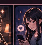 安心している女の子